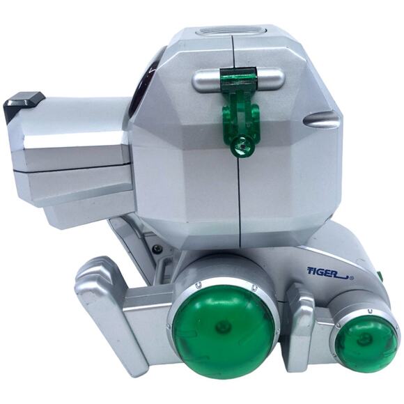 Sega Toys & Tiger Electronics 1999 Silver Talking Cyber Dog - Picture 2 of 7